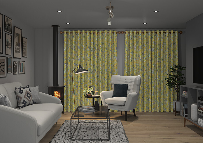 Finch Toile, Buttercup - Made to Measure Curtains - Image 7